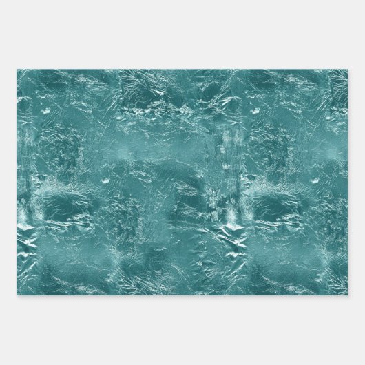 Glitzy Emerald Green Ombre Marble Geschenkpapier Set (Vorderseite)