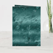 Glitzy Emerald Green Ombre Marble Karte (Rückseite)