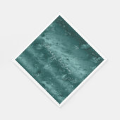 Glitzy Emerald Green Ombre Marble Serviette (Ecke)