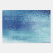 Glitzy Foil | Eisblaue Imitate Irisierender Schimm Geschenkpapier Set (Vorderseite 2)