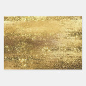 Glitzy Foil | Golden Bronze Kupfer Imitat Sparkor Geschenkpapier Set (Vorderseite 3)