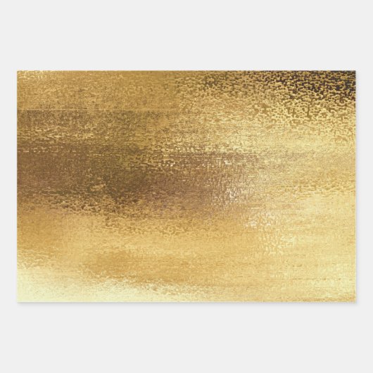 Glitzy Foil | Golden Bronze Kupfer Imitat Sparkor Geschenkpapier Set (Vorderseite 2)