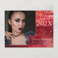 Glitzy Foil | Henna Crimson Red Foto Vielen Dank