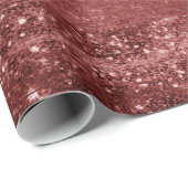 Glitzy Foil | Henna Crimson Red Imitats Glitzer Sh Geschenkpapier (Rolleneckpunkt)
