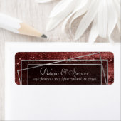 Glitzy Foil | Henna Crimson Red Sparkle Adresse (Insitu)