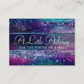 Glitzy Foil | Holographic Iridescent Ombre Advice Begleitkarte (Vorderseite)