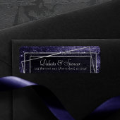 Glitzy Foil | Indigo Midnight Dark Lila Address