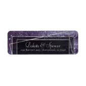 Glitzy Foil | Indigo Midnight Dark Lila Address (Vorne)