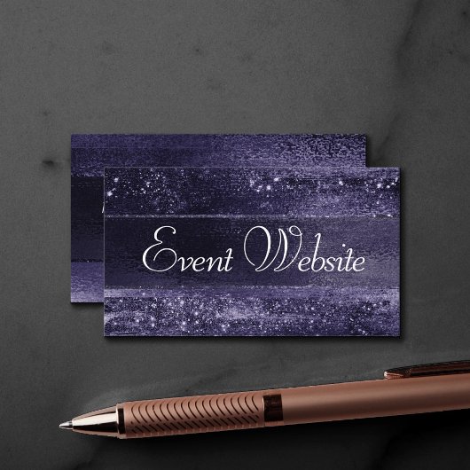 Glitzy Foil | Indigo Midnight Dark Lila Website Begleitkarte