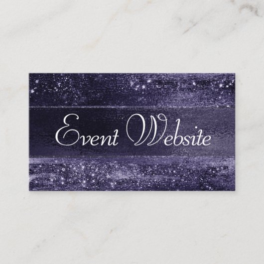 Glitzy Foil | Indigo Midnight Dark Lila Website Begleitkarte (Vorderseite)