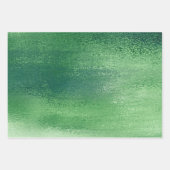 Glitzy Foil | Kleeblatt Green Imitats Metallischer Geschenkpapier Set (Vorderseite 2)