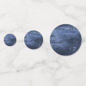 Glitzy Foil | Navy Blue Dark Imitats Glitzer Spark Konfetti (Vorderseiten)