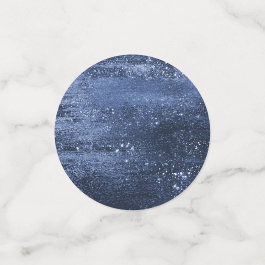 Glitzy Foil | Navy Blue Dark Imitats Glitzer Spark Konfetti (Klein Vorderseite)
