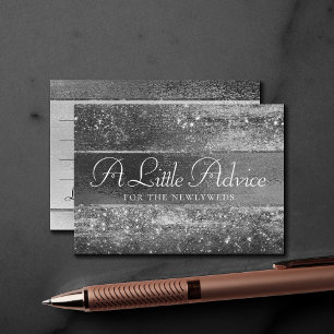 Glitzy Foil Platinum Silver Imitate Chrome Addon Begleitkarte
