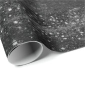 Glitzy Foil | Platinum Silver Imitate Chrome Shimm Geschenkpapier (Rolleneckpunkt)