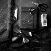 Glitzy Foil | Platinum Silver Imitate Chrome Shimm Geschenkpapier