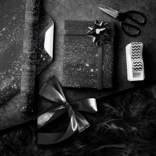 Glitzy Foil | Platinum Silver Imitate Chrome Shimm Geschenkpapier