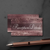 Glitzy Foil | Rose Gold Mauve Rosa Rosa Empfang