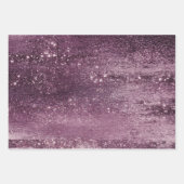 Glitzy Foil | Rose Gold Mauve Rosa Rosa Imitate Gl Geschenkpapier Set (Vorderseite)