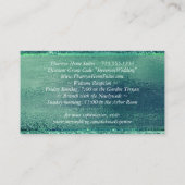 Glitzy Foil | Seafoam Iridescent Green Guest Info Begleitkarte (Rückseite)