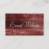 Glitzy Foil | Website von Henna Crimson Red Sparkl Begleitkarte (Vorderseite)
