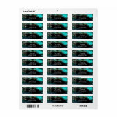 Glitzy Forest Abend Wedding Rücksendeadresse (Vorne)