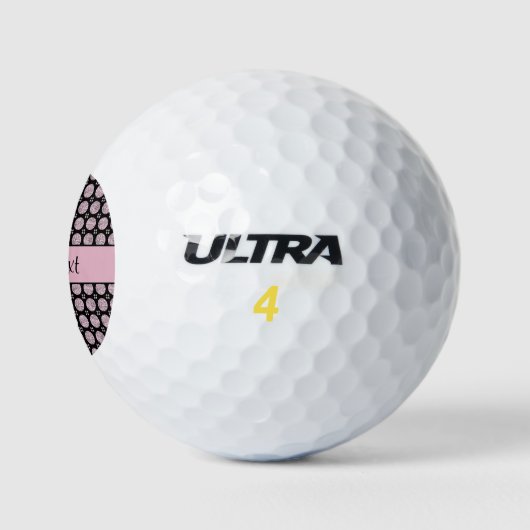 Glitzy Funkelnd Lilac Glitzer Buttons Golfball (Logo)