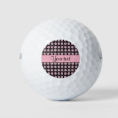 Glitzy Funkelnd Lilac Glitzer Buttons Golfball (Vorderseite)