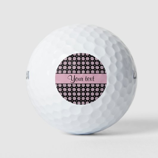 Glitzy Funkelnd Lilac Glitzer Buttons Golfball (Vorderseite)