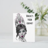 Glitzy Girl Postcards Postkarte (Stehend Vorderseite)