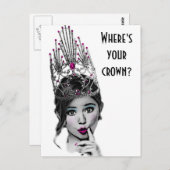 Glitzy Girl Postcards Postkarte (Vorne/Hinten)