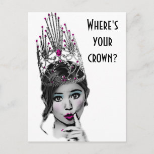 Glitzy Girl Postcards Postkarte