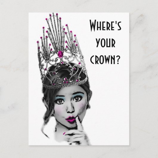 Glitzy Girl Postcards Postkarte (Vorderseite)