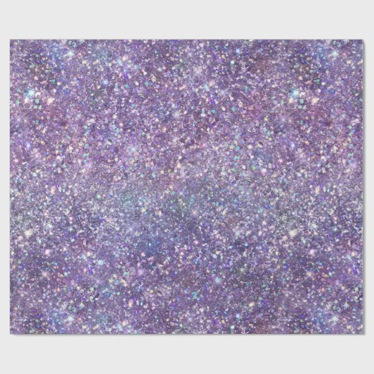 Glitzy Girly Glam Lila Sparkasse Glitzer Geschenkpapier (Flach)