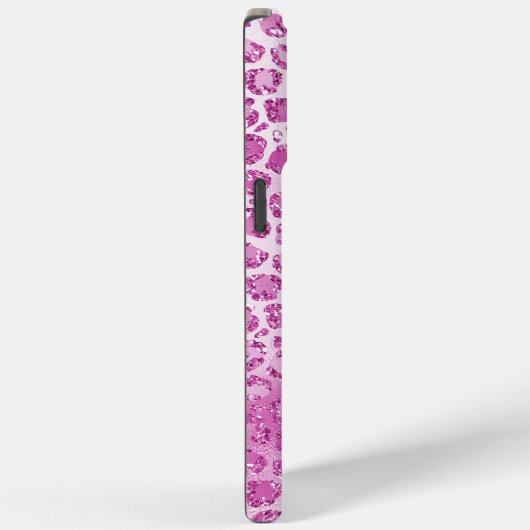 Glitzy Girly Pink Leopard Print Case-Mate iPhone Hülle (Rückseite / Rechts)
