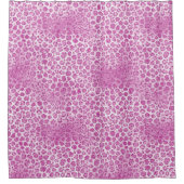 Glitzy Girly Pink Leopard Print Duschvorhang (Vorderseite)