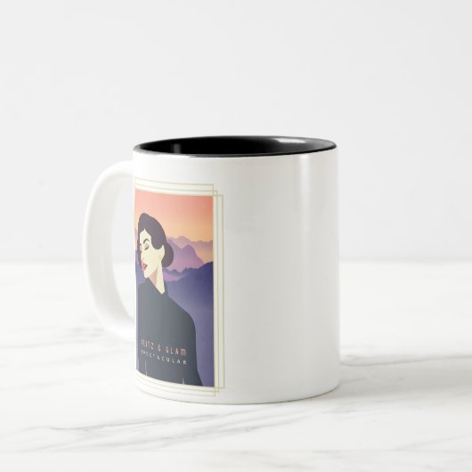 Glitzy & Glam Art Deco Paris Tasse (Vorderseite Links)