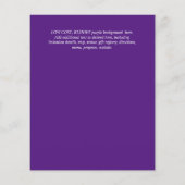 Glitzy Glam ENGAGEMENT Party Einladungs-HAUSHALT (Rückseite)