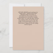 Glitzy Glam ENGAGEMENT Party Einladungs-HAUSHALT Einladung (Rückseite)