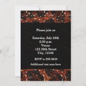 Glitzy Glam gibt Party Einladung für Tierwerbung (Rückseite)