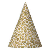 Glitzy Glam Gold Blush Glitzer Leopard   Partyhütchen (Links)