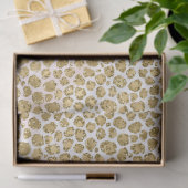 Glitzy Glam Gold Blush Glitzer Leopard Print Seidenpapier (Geschenk)