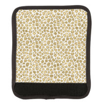 Glitzy Glam Gold Glitzer Leopard Print