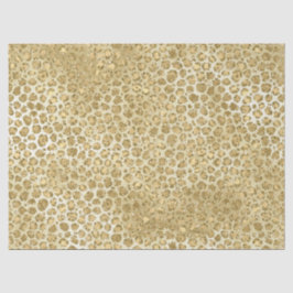 Glitzy Glam Gold Glitzer Leopard Print Seidenpapier
