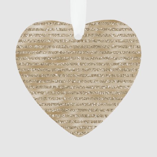 Glitzy Glam Gold Glitzer Ornament (Vorderseite)