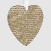 Glitzy Glam Gold Glitzer Ornament (Vorderseite)