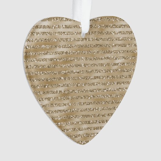 Glitzy Glam Gold Glitzer Ornament (Vorderseite)