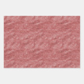 Glitzy Glam Gold Glitzer Streifen Geschenkpapier Set (Vorderseite 3)