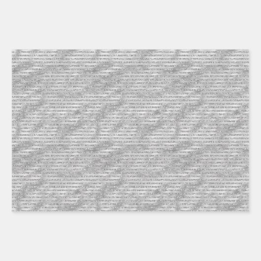 Glitzy Glam Gold Glitzer Streifen Geschenkpapier Set (Vorderseite 2)