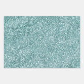 Glitzy Glam Red Gold Green Glitzer   Geschenkpapier Set (Vorderseite 3)